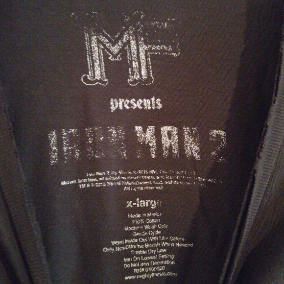 Distressed Iron Man 2 graphic tee size men's x-large - Picture 3 of 5